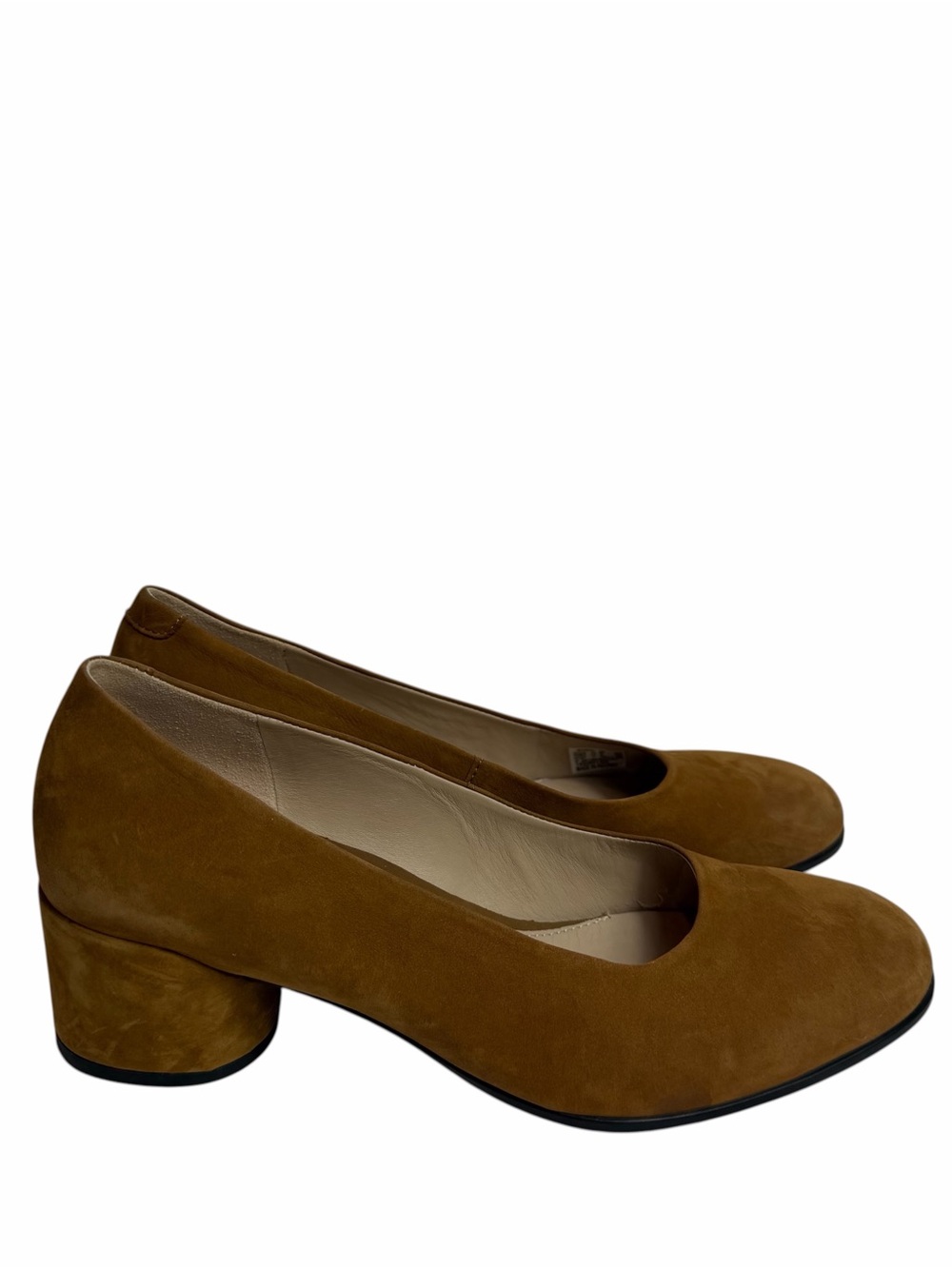ECCO Shape Mod Block Leather Heels Women's Size 39 US 8